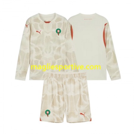 Completo Calcio Marocco Portiere Bambino Divisa Trasferta 2024 ML